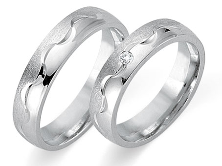 Trauringe 585 Weißgold