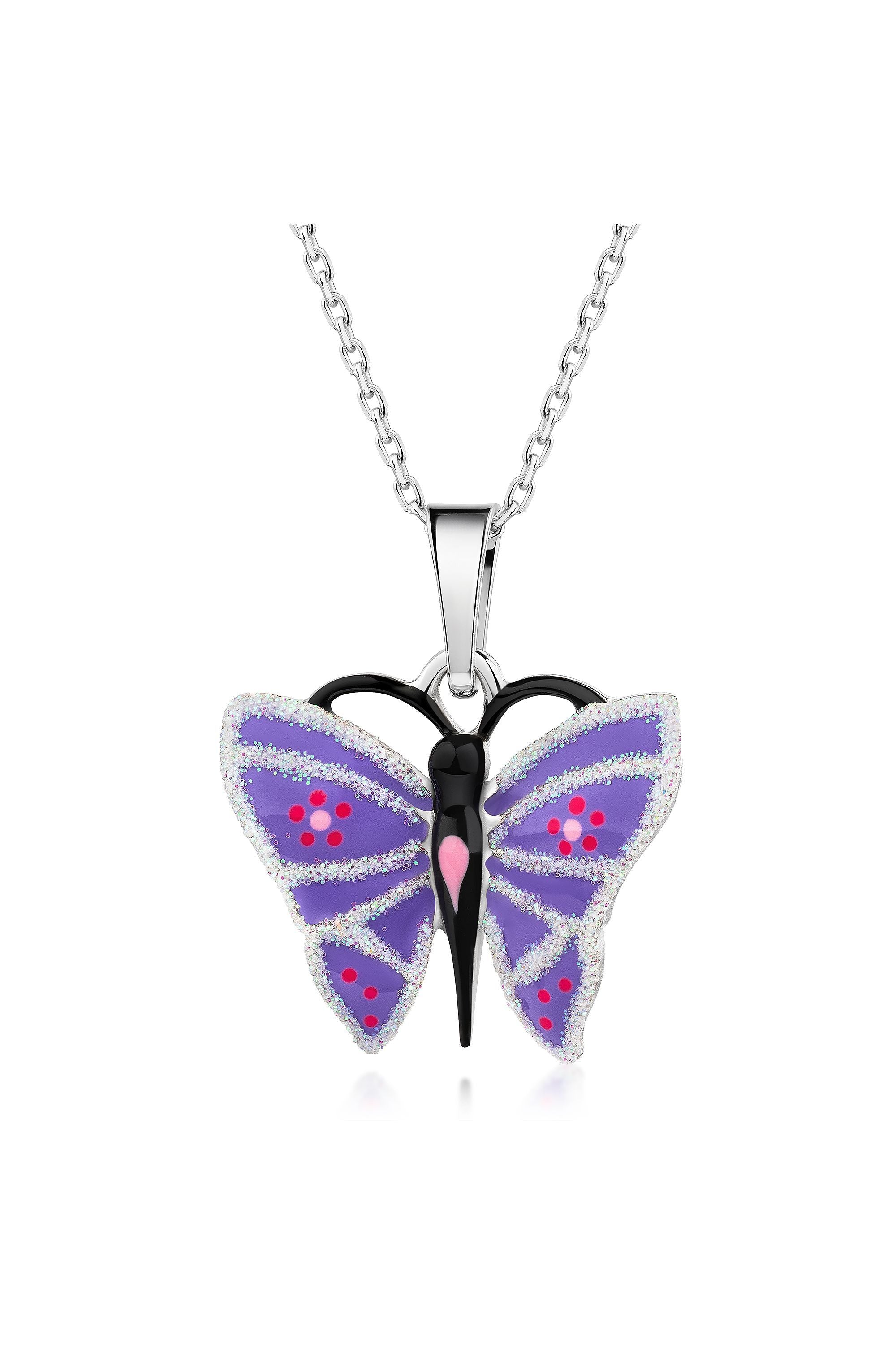 Scout Anhänger mit Kette 925/- Sterling Silber rhodiniert Schmetterling (500245625)
