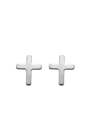 Kreuzanhänger Ohrstecker aus Silber