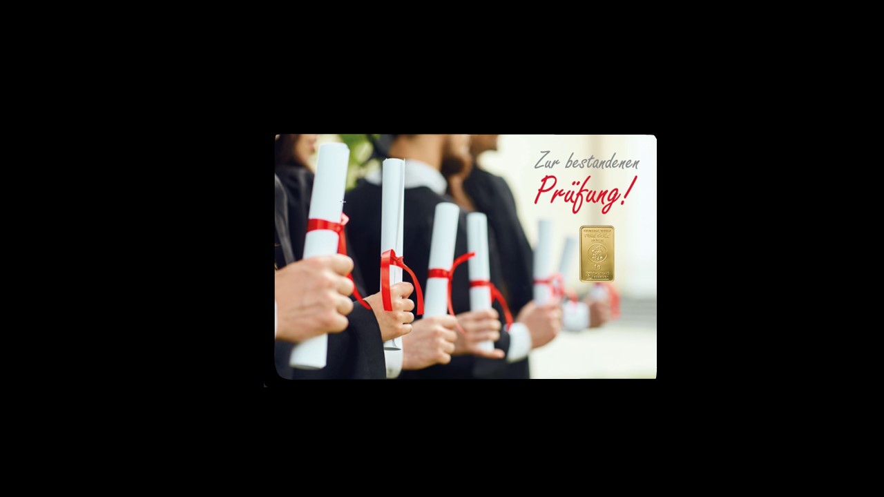FineCard Zur bestandenen Prüfung 1 x 1,0 g. (81026311)