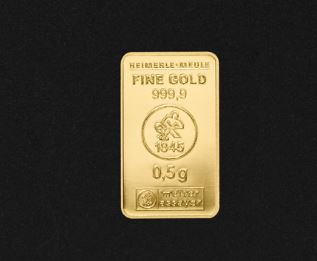 Goldbarren 0,5 g. H+M geprägt (81020765)