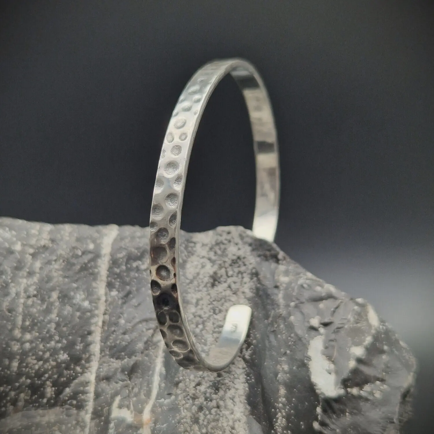 925 Silver Unisex Handmade Bangle Bracelet Bangle