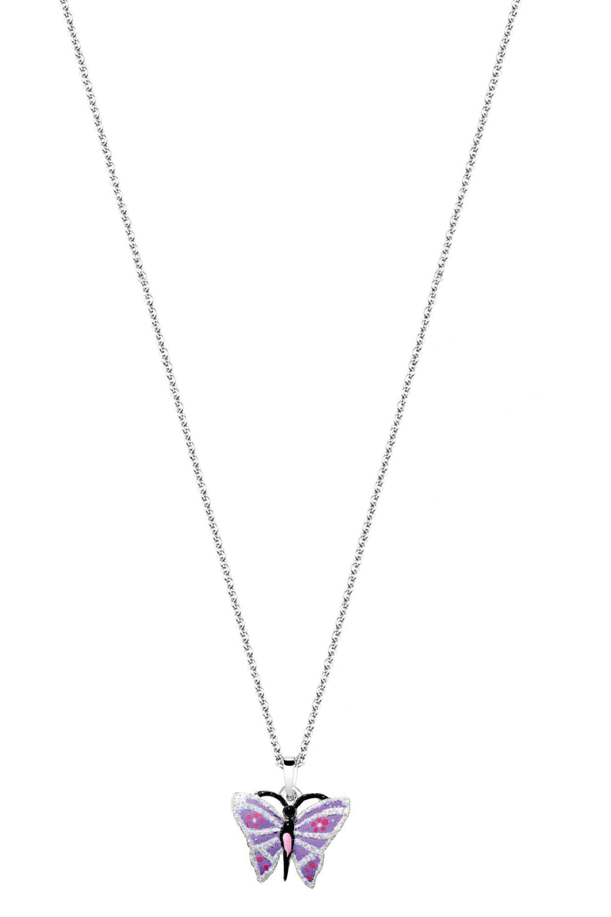 Scout Anhänger mit Kette 925/- Sterling Silber rhodiniert Schmetterling - OneSize (500245625)