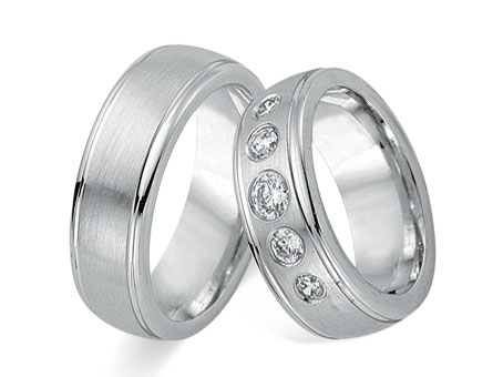 Trauringe 585 Weißgold