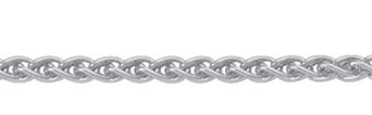 Zopf Collier Kette 2,1 mm