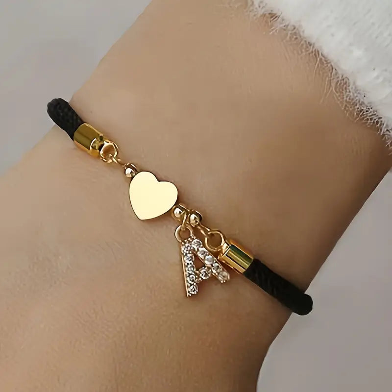 FOR THE LOVE OF MARY MY HEART LETTER BRACELET