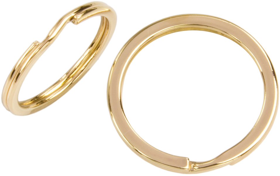 Schlüsselringe vergoldet 25mm (VE 5) (8800-110)