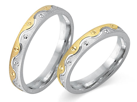 Trauringe 585 Bicolor