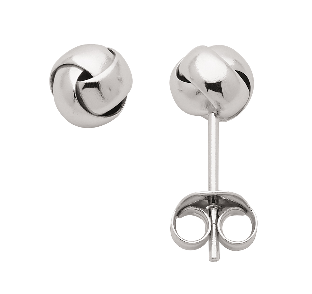 Knoten Ohrstecker aus Silber (OS151224)