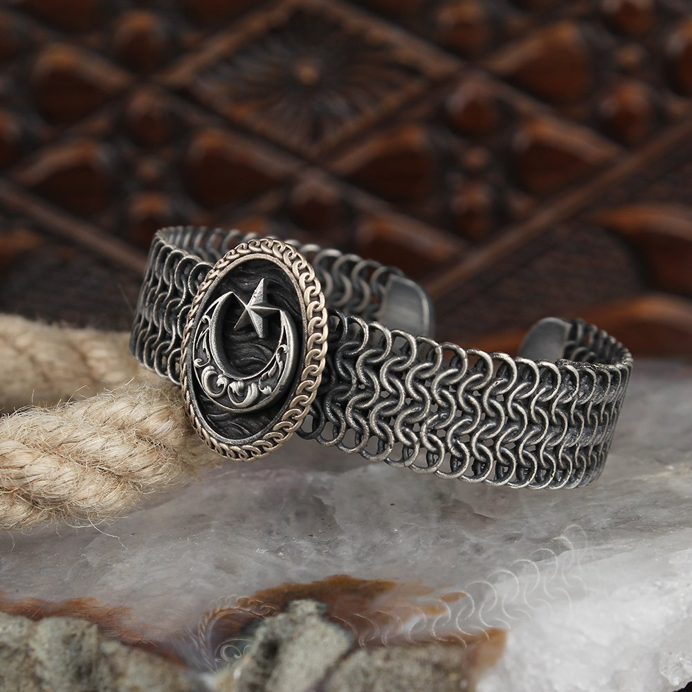 Ayyildiz Braided Bracelet 925 Silver | Wadlyn (EB-1142)