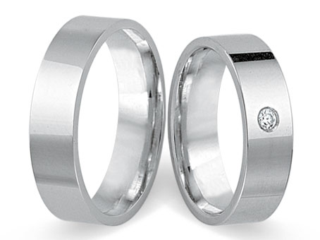 Trauringe 333 Weißgold