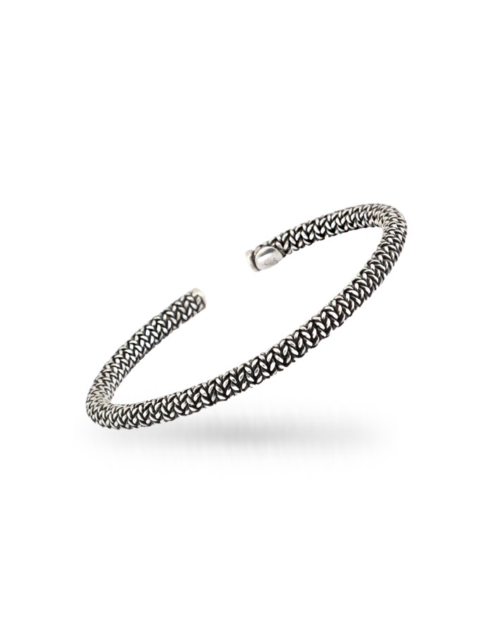 Solid 925 Silver Unisex Handmade Bracelet | Wadlyn (W-M-3)