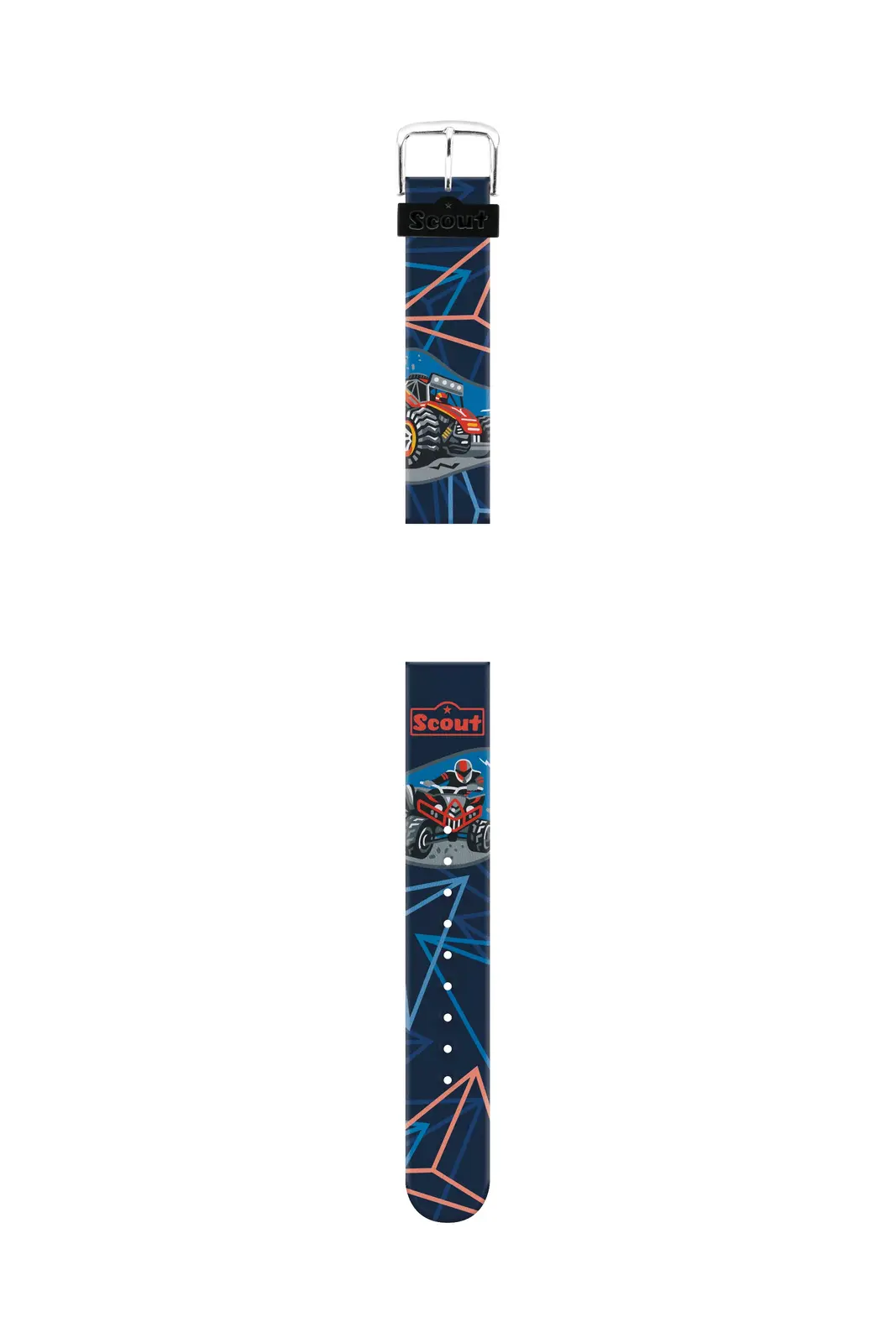 Scout Kunstlederband Motiv Offraod Quad Serie "Crystal" blau rot