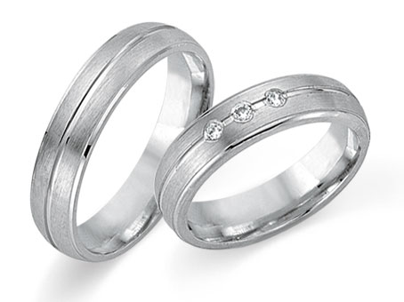 Trauringe 585 Weißgold