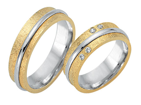 Trauringe 585 Bicolor