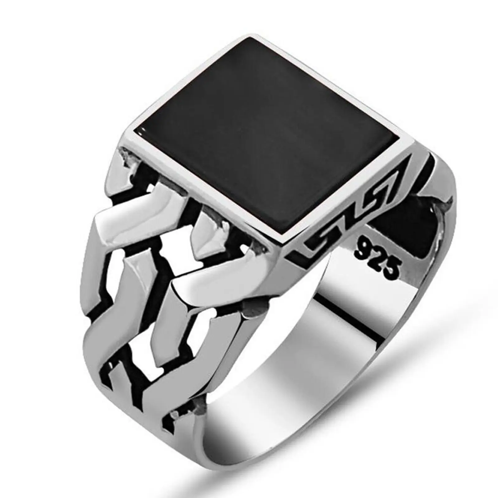 925 Silver Ring Onyx
