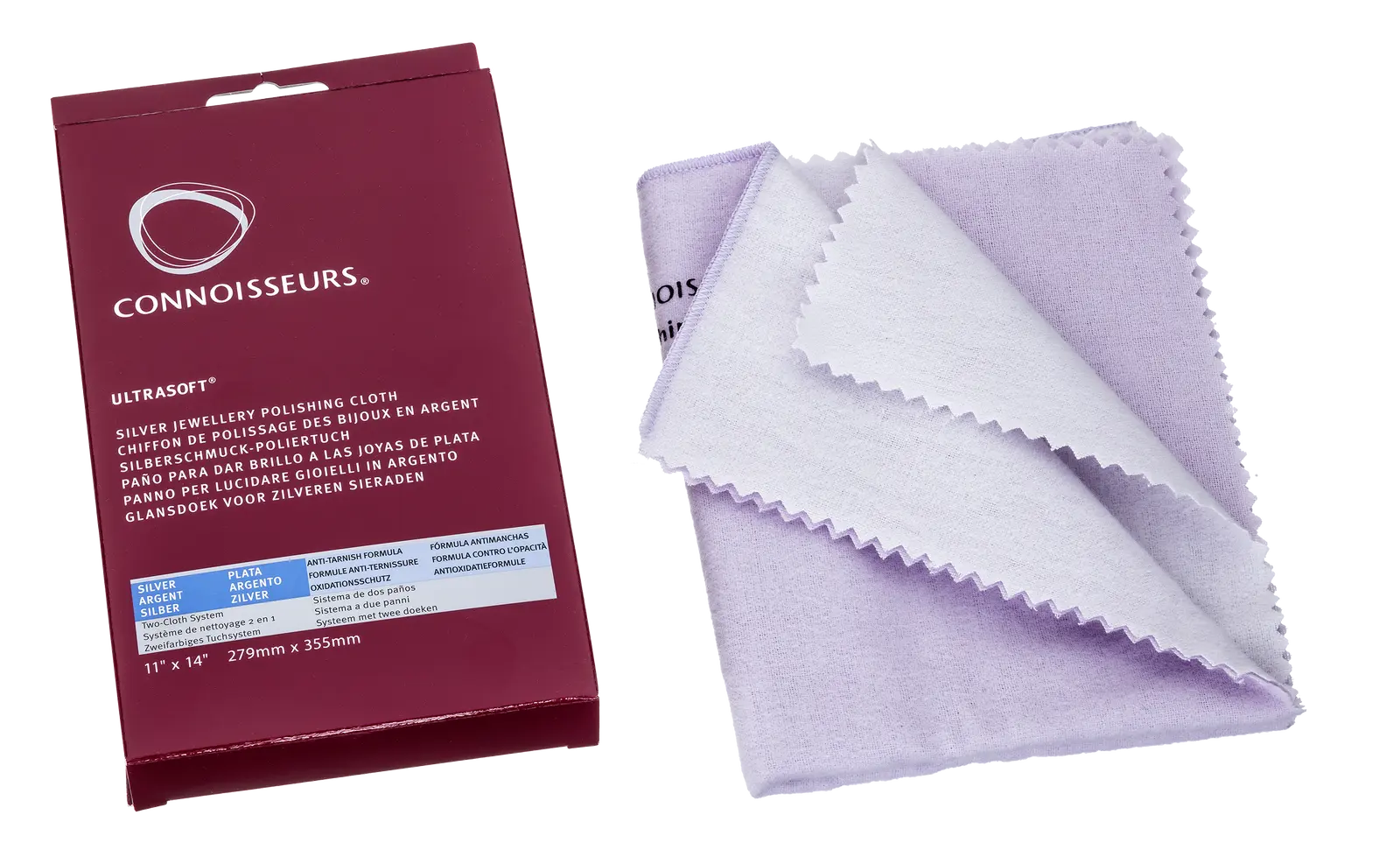 Connoisseurs Silberputztuch 2-fach