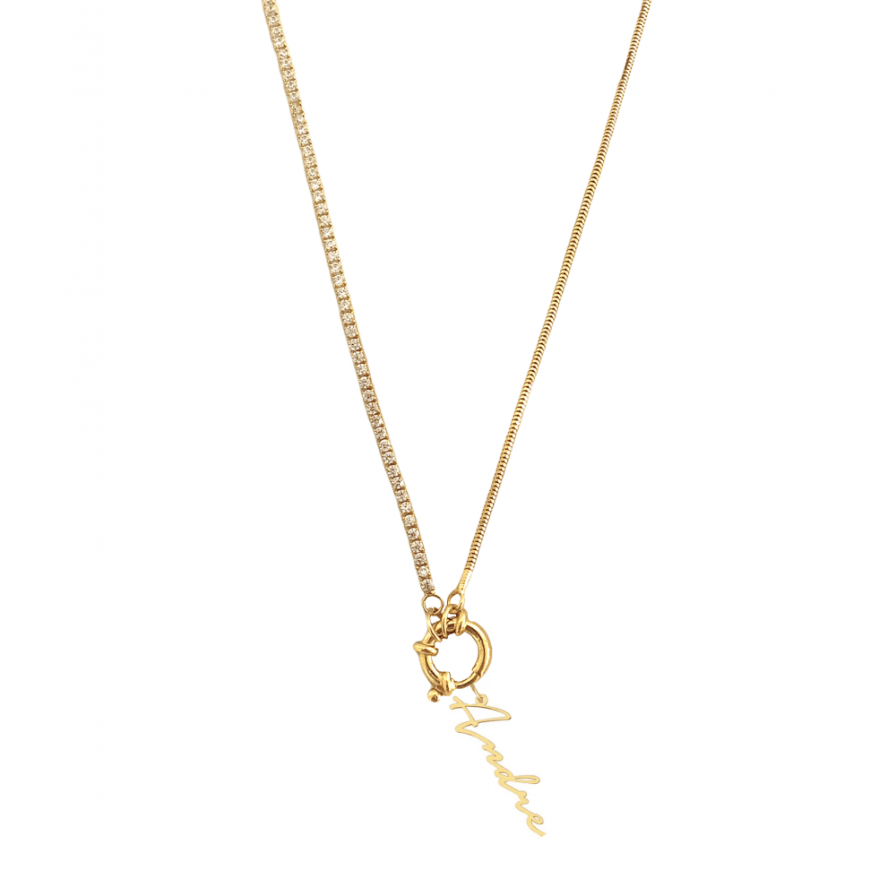Chain Design Italia Iced Signatur Namenskette