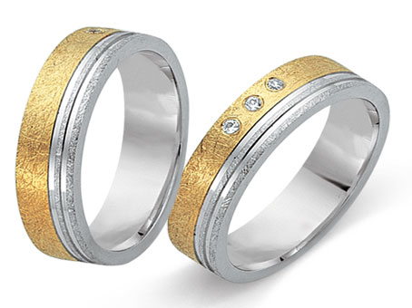 Trauringe 333 Bicolor