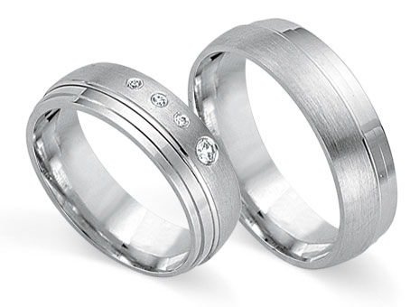 Trauringe 585 Weißgold