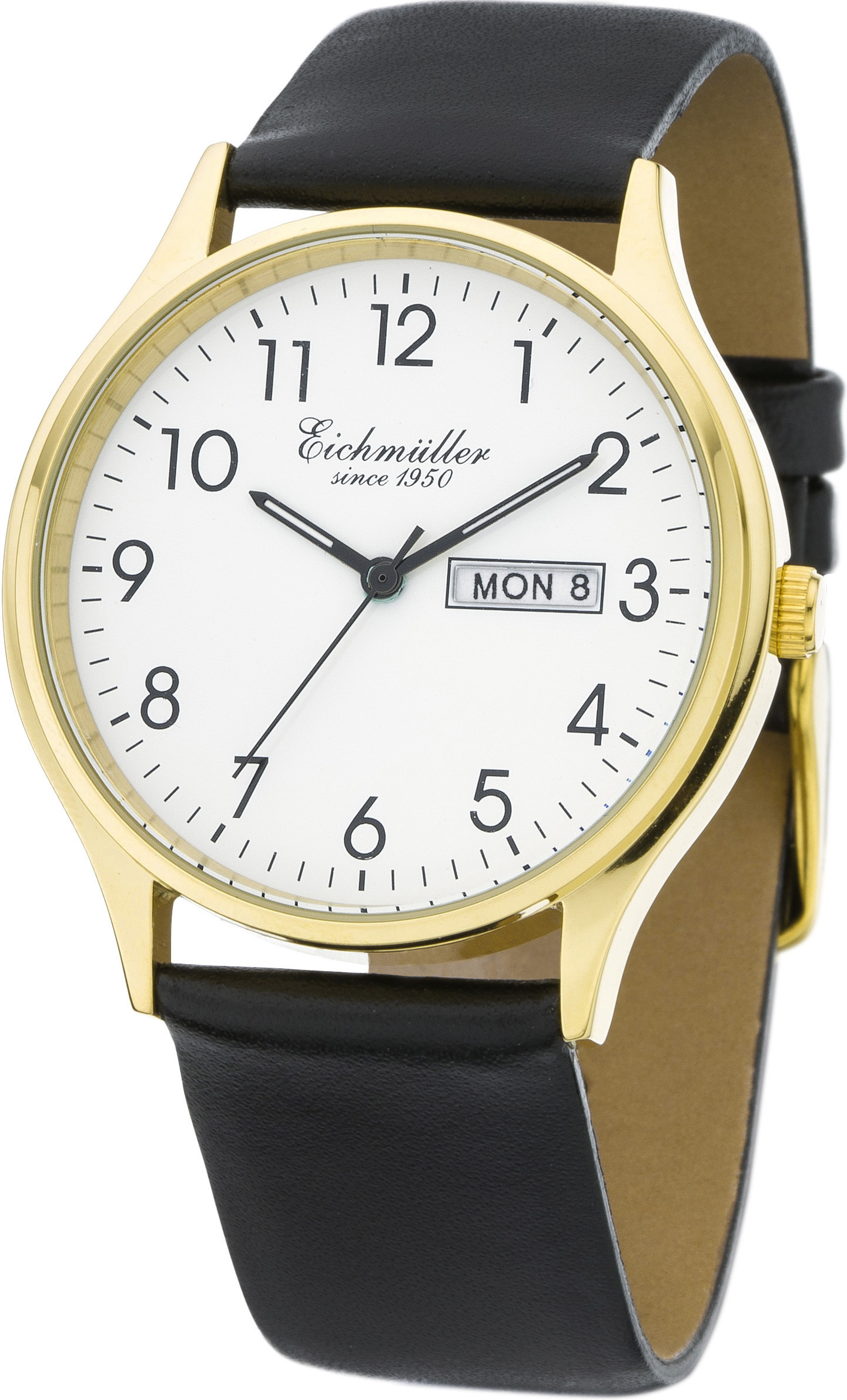 Armbanduhr Edelstahl-Poliert 5ATM Big Date (3053)