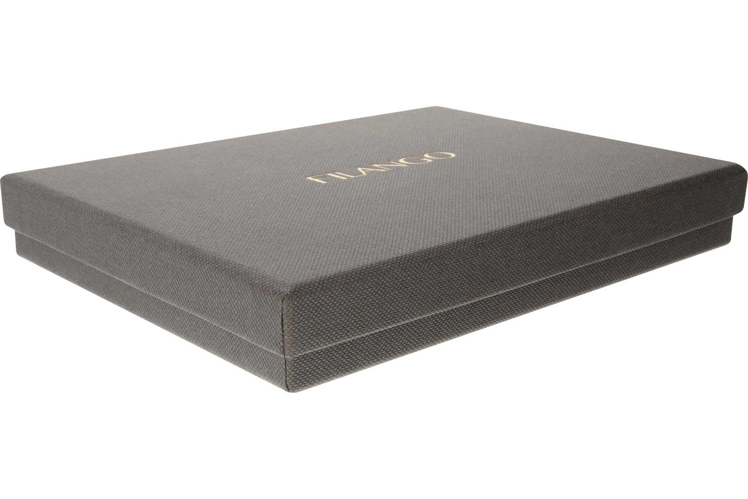 Geschenkkästchen mit Schaumstoff + FILANGO Aufdruck - taupe (GK152_[0])
