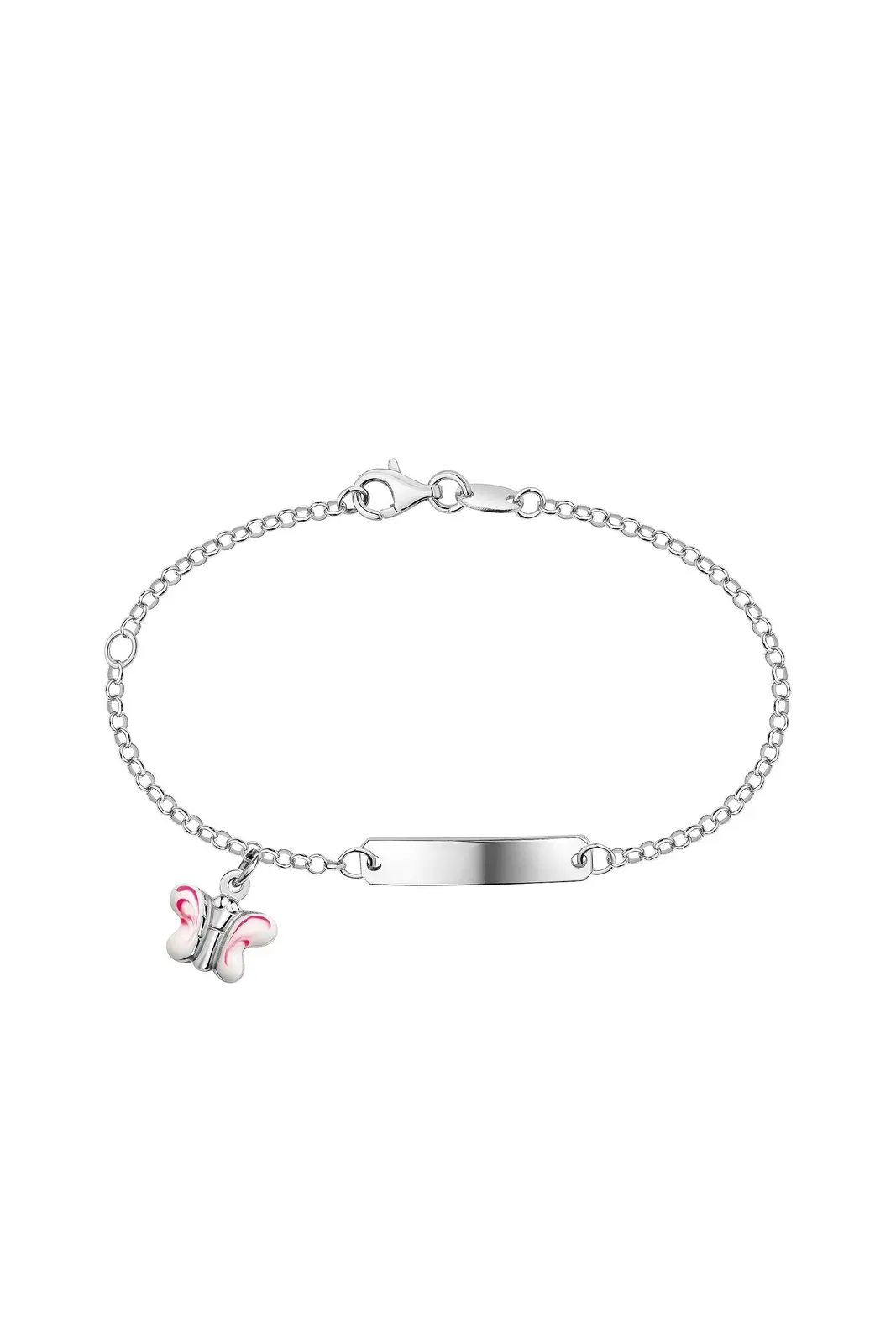 Scout Armband 925/- Sterling Silber rhodiniert Schmetterling rosa