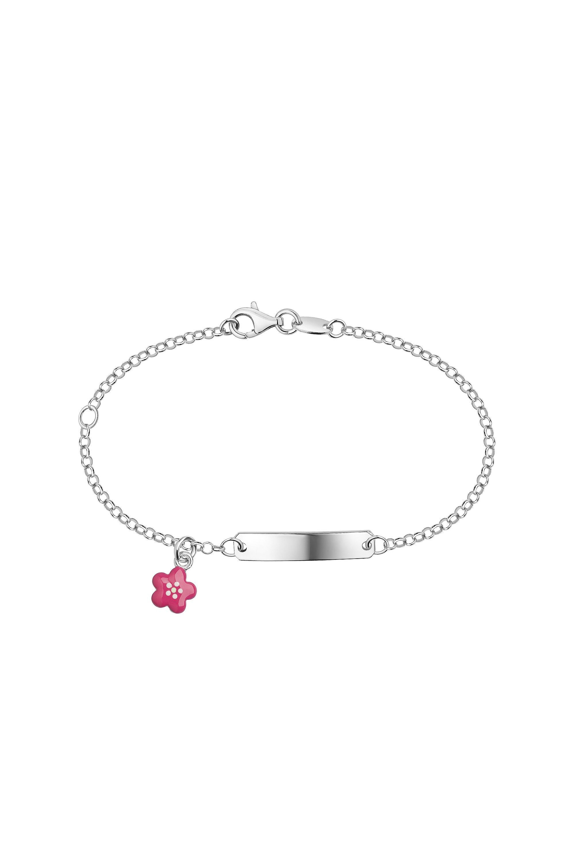 Scout Armband 925/- Sterling Silber rhodiniert Blume pink (160260019)