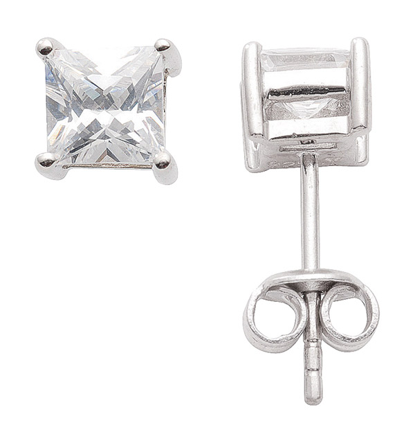 Ohrstecker aus Silber mit Zirkonia