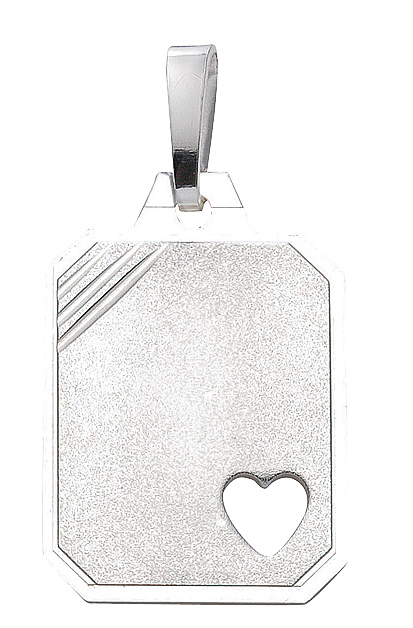 Eckige Gravurplatte aus Silber (GP 150697)