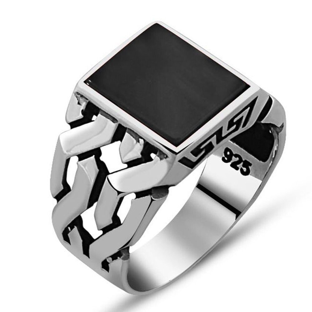 925 Silver Ring Onyx