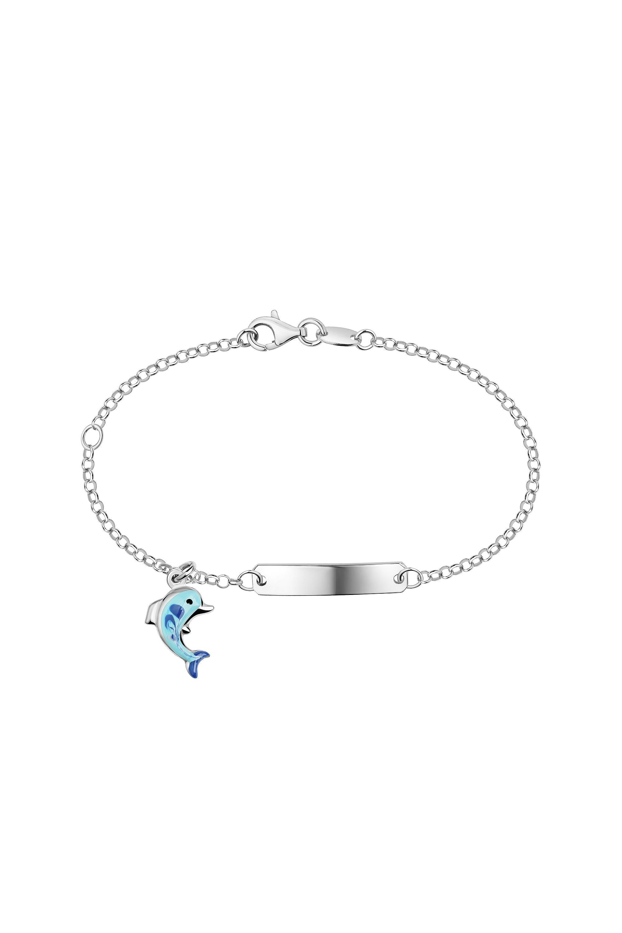Scout Armband 925/- Sterling Silber rhodiniert Delfin blau (160260009)