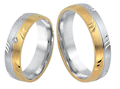 Trauringe 585 Bicolor