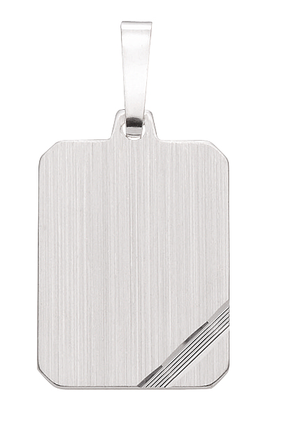 Eckige Gravurplatte aus Silber (GP 150686)