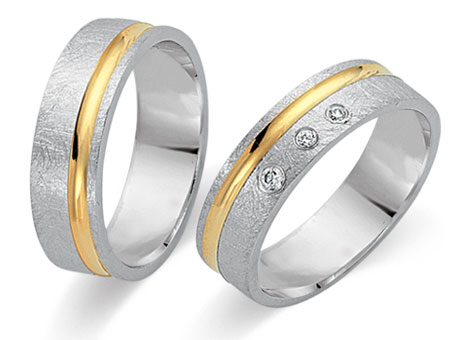 Trauringe 333 Bicolor