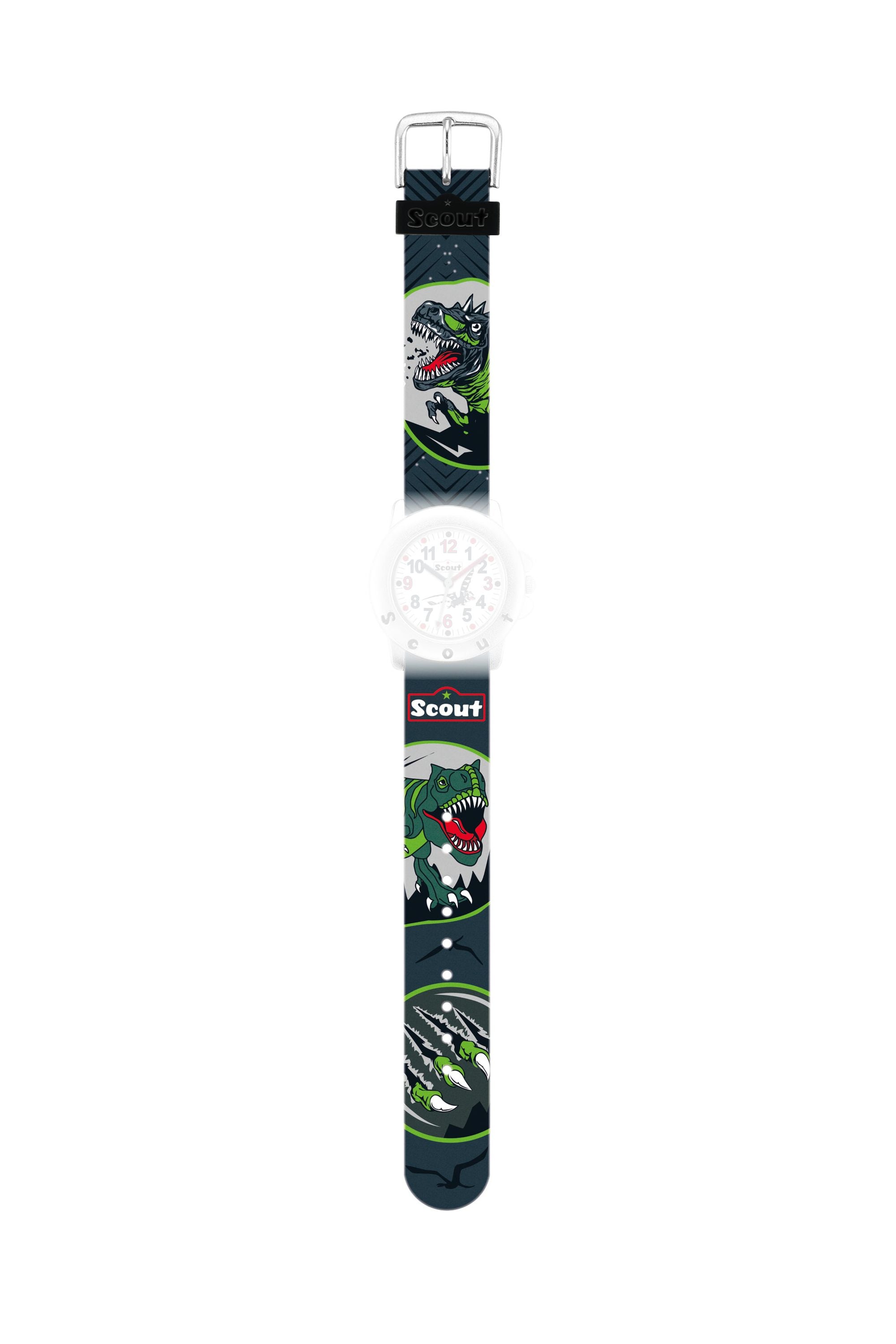 Scout Kunstlederband Motiv Dino schwarz/grün (164000082)