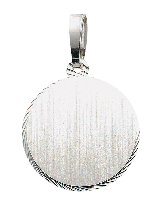 Runde Gravurplatte aus Silber (GP 150701)