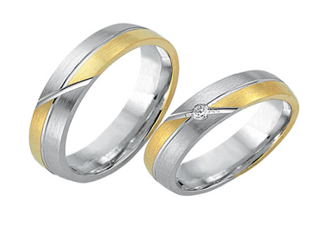 Trauringe 333 Bicolor