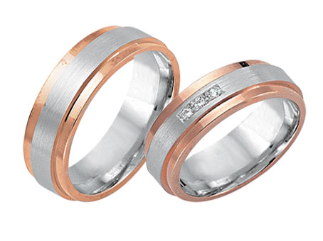 Trauringe 585 Bicolor