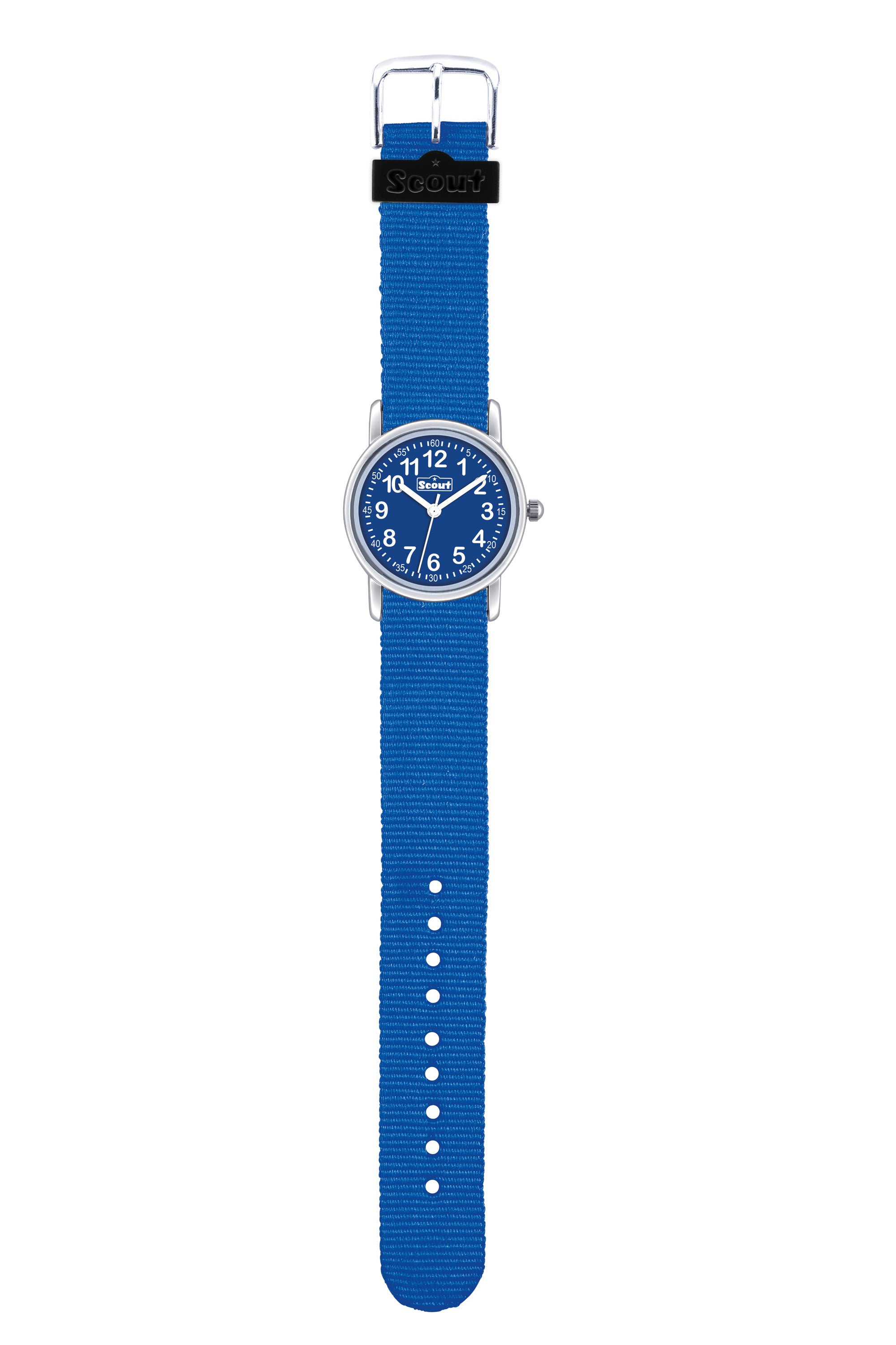 Scout Kinderuhr analog aus der Serie "Start up" mit blauem Textilband und Quarzwerk, wasserdicht bis 5bar - OneSize (164000003)