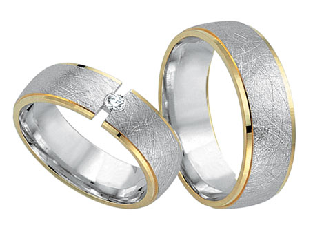 Trauringe 585 Bicolor