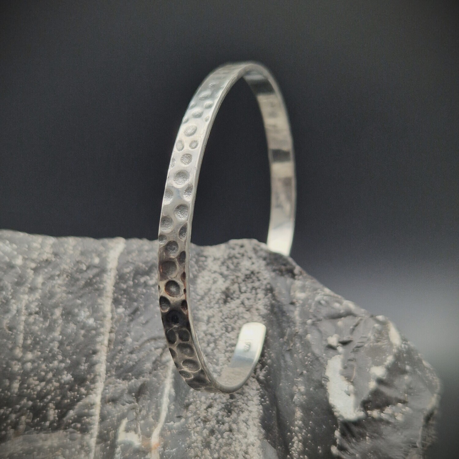 925 Silver Unisex Handmade Bangle Bracelet Bangle