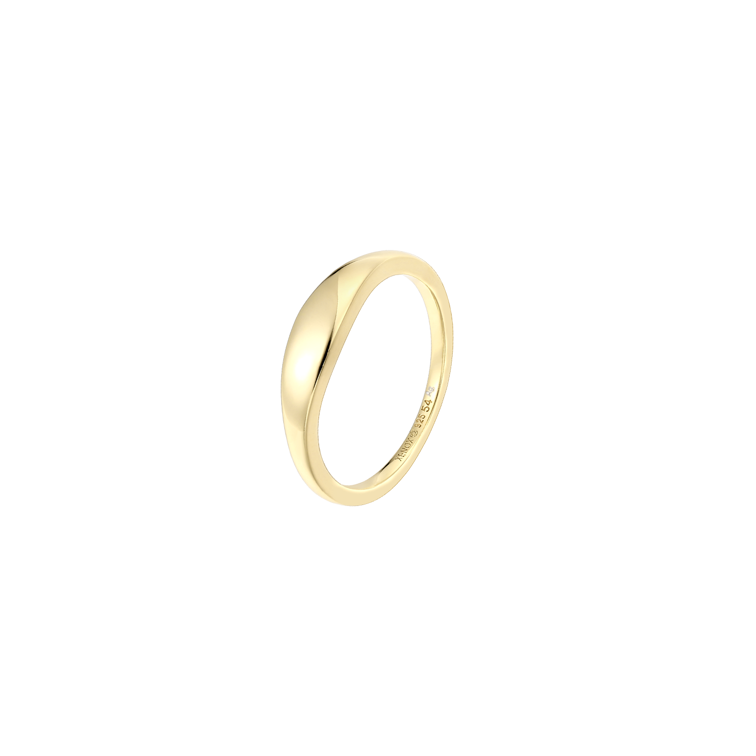 TAG Ring 925/- Sterlingsilber, rhodiniert - goldfarben / 52 (XS91756G/52 · silberfarben, goldfarben)