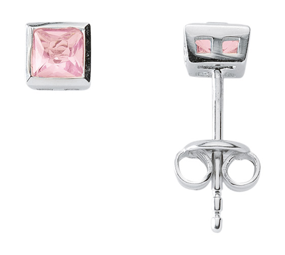 Silber Ohrstecker mit Zirkonia (OS144455)