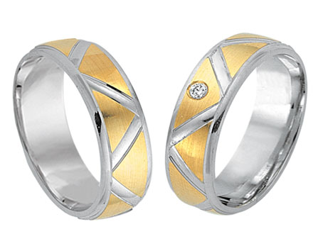 Trauringe 333 Bicolor