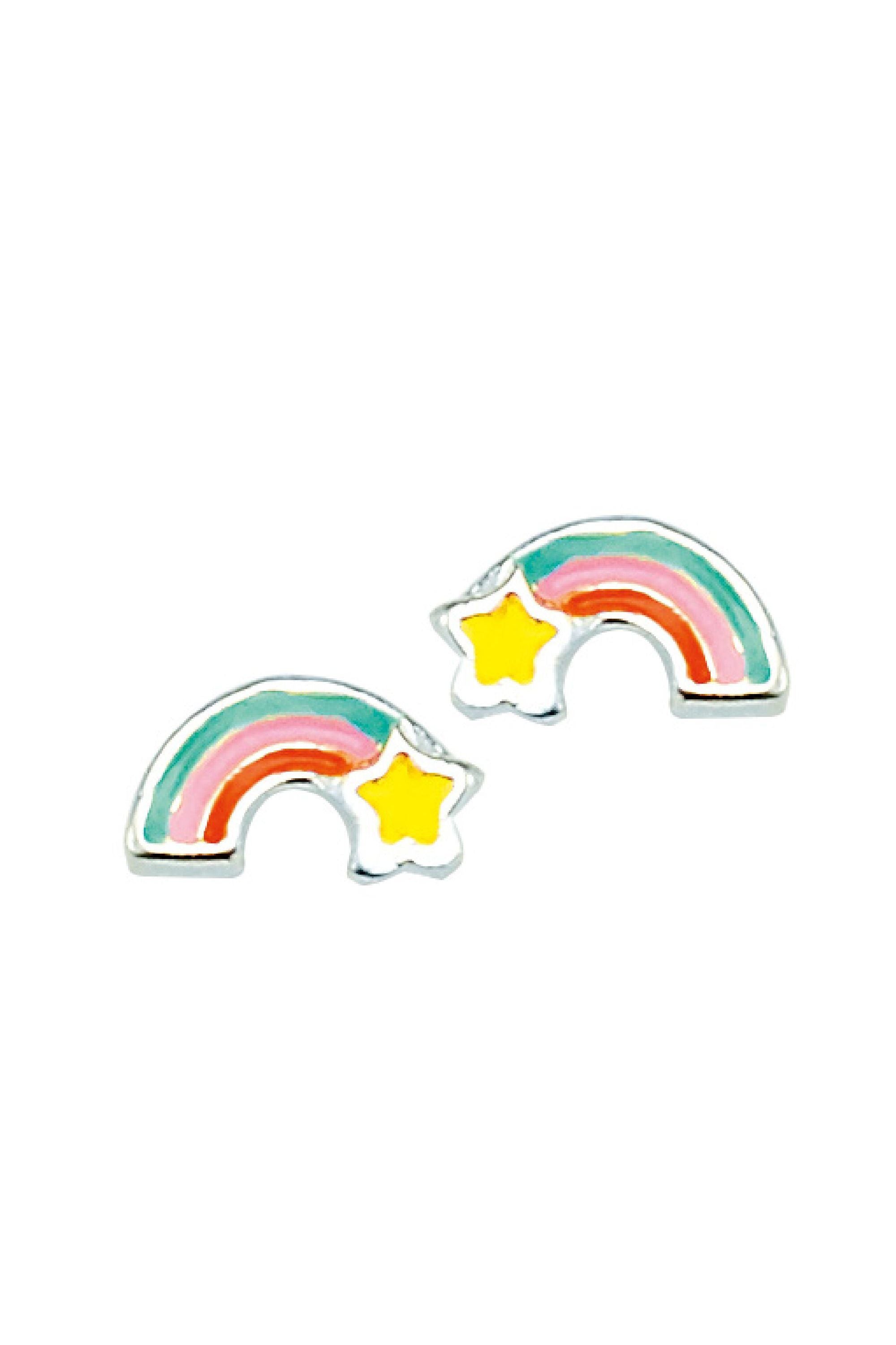 Scout Ohrstecker 925/- Sterling Silber rhodiniert Regenbogen bunt - OneSize (160220025)