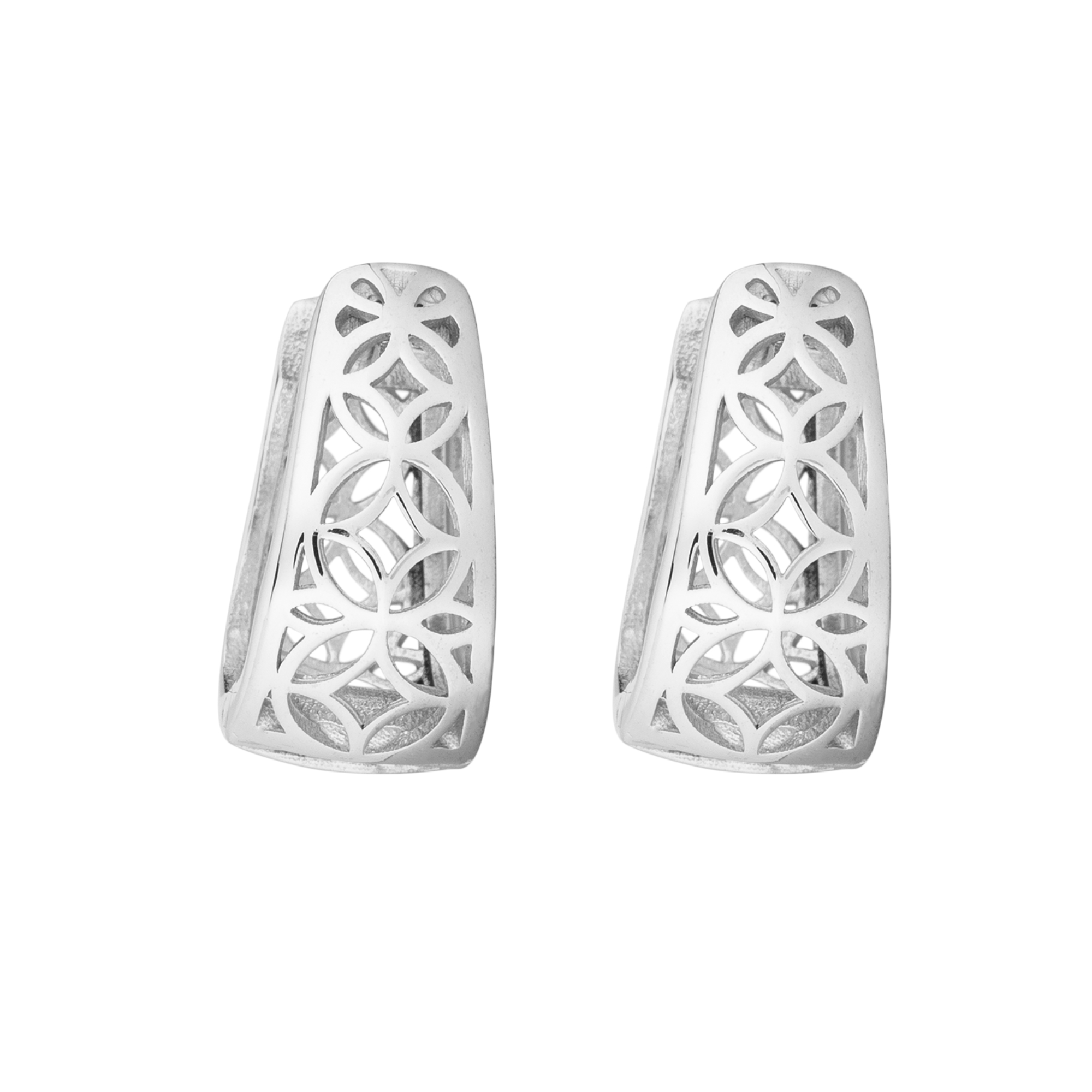 Creolen Silber 925/- rhodiniert (280125)