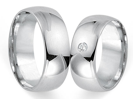 Trauringe 333 Weißgold