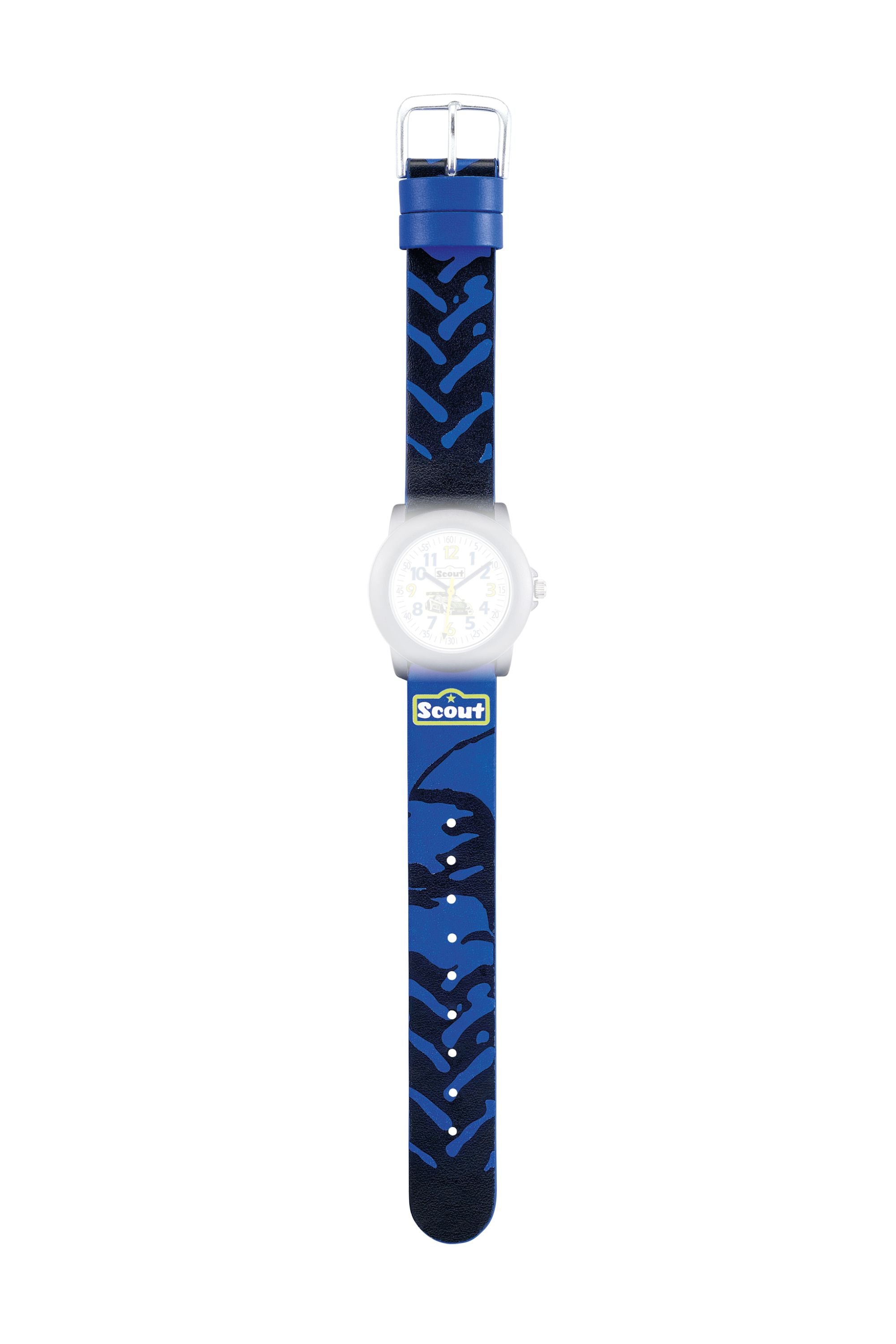 Scout Kunstlederband Serie Car Blue Crystal Motiv Reifenprofile - OneSize (164000061)