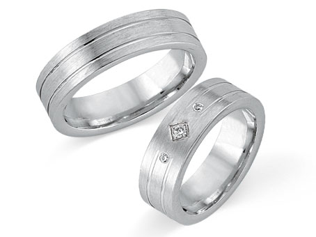 Trauringe 585 Weißgold